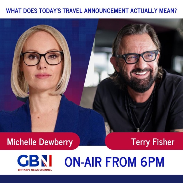 GB News graphic featuring Michelle Dewberry and Terry Fisher